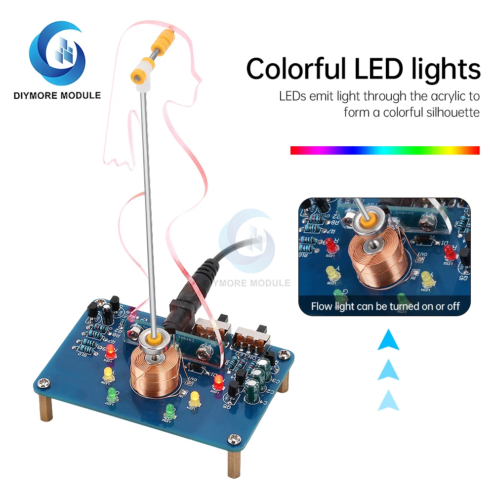 DC5V Electronic Swing Kit Electromagnetic Swing Experimental Circuit Production DIY Welding Kit Loose Parts