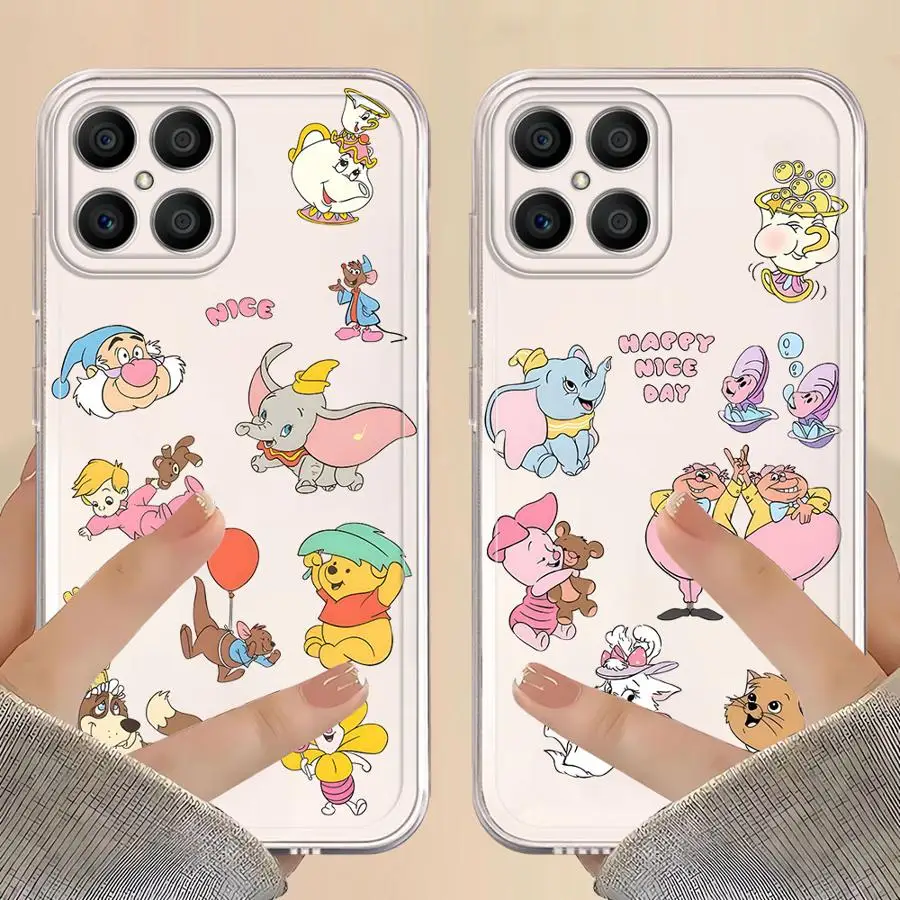 Disney Animals Soft Phone Cover Case for Honor X8 X7b 90 Lite X9b X9a X8a X8b