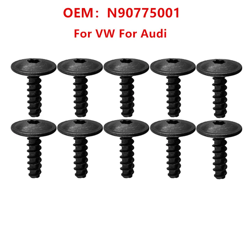 10pcs/lot Torx Truss Head Tapping Screw Clips N90775001 For VW for POLO for Golf For Passat FOR Cabrio For AUDI A3 N90892001