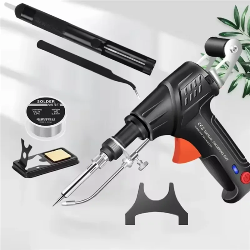 Портативный электрический паяльник PORK, набор электрических паяльников с внутренним нагревом, многофункциональный паяльник, вилка европейского стандарта