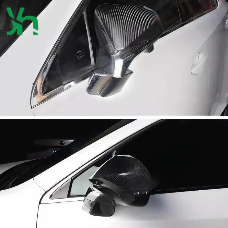 لكزس NX RX RZ 2014-2022 ألياف الكربون غطاء مرآة جانبية مرآة الرؤية الخلفية مرآة الرؤية الخلفية الملحقات الخارجية
