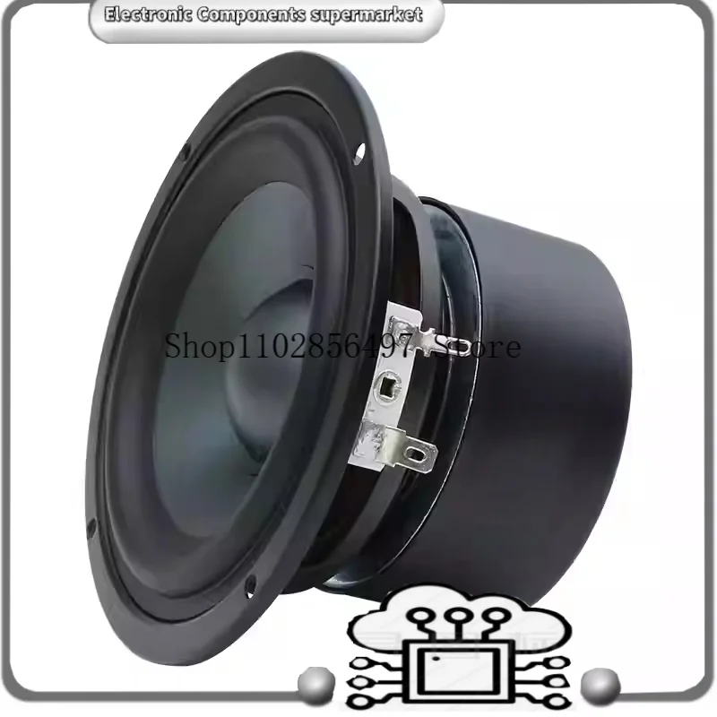 

Ceramic Cap 4 inch 116mm Subwoofer Speaker Unit 50W Black Diamond Alumina Cap Woofer LoudSpeaker Desktop Deep Bass NEW 4OHM 1PCS