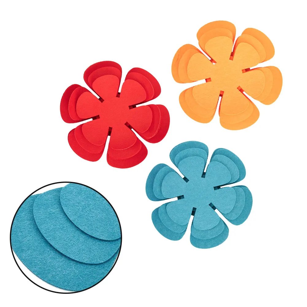 12pcs 8/10/12inch Felt Pad Pot Pan Protector Anti Scratch Cookware Utensils Tool Stacking Pan Protector Non-stick Pans Pad