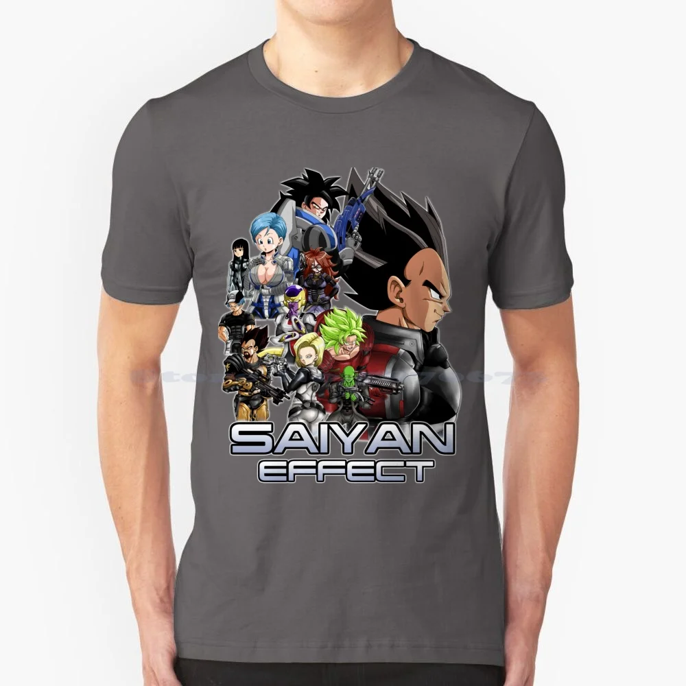 Effect T Shirt 100% Cotton Tee Anime Dbz Mass Effect