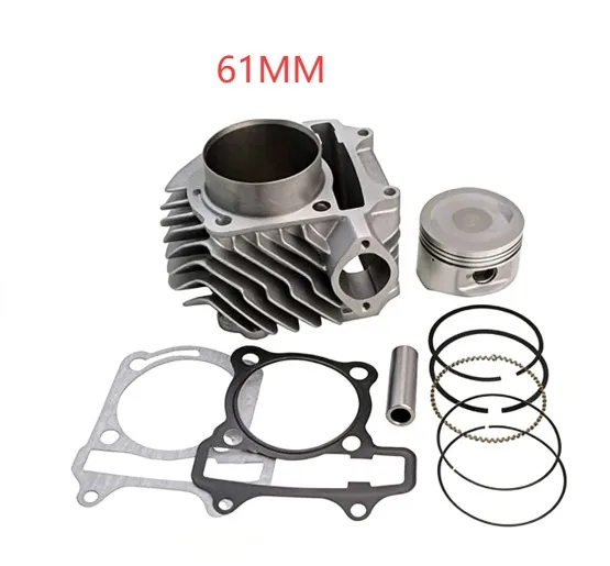 GY7 GY6-B Set Cylinder 61mm  62.5 MM Bore ATV UTV GY6 125 150 cc Upgrade 200 CC Add Power 20% China 4-Stroke BN157QMJ