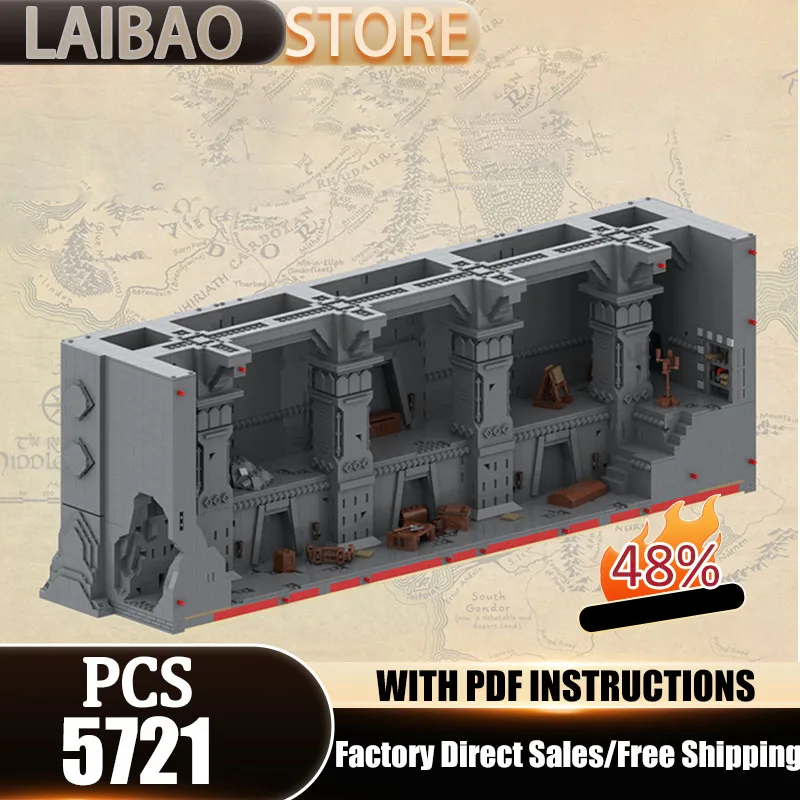 

Ring Movie Moc Building Blocks The mausoleum constructed from Marble Model Bricks Christmas Assembly DIY Toy Constructrion Gifts