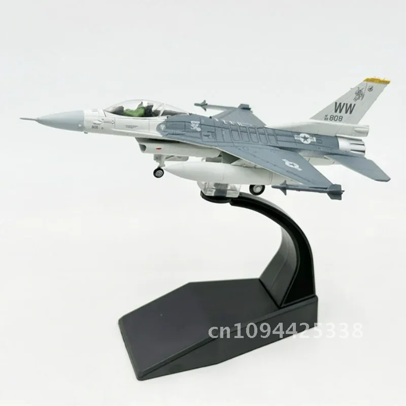 1/100 Scale Model Toy F-16 F16 F-16C Fighter Aircraft USAF Diecast Metal Plane Model Toy For Collection