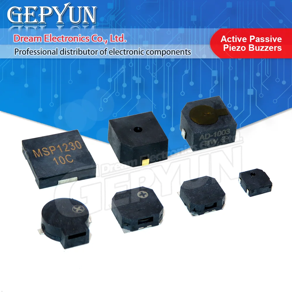 5PCS SMD Buzzer 5020 7525 8530 9032 9650 1230 3V 3.6V 5V Magnetic MINI Active Passive Piezo Buzzers Loudspeaker Electronic Kit