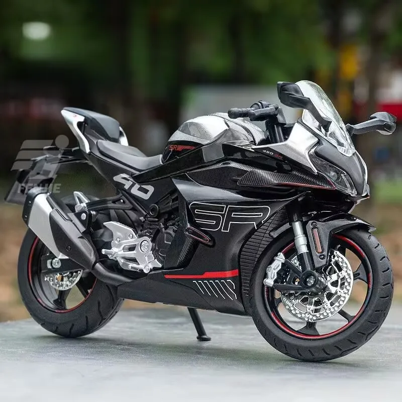 

1/12 CFMOTO 450SR Alloy Racing Motorcycle Model Diecast Metal Street Sports Motorcycle Model Simulation Sound Light Kid Toy Gift