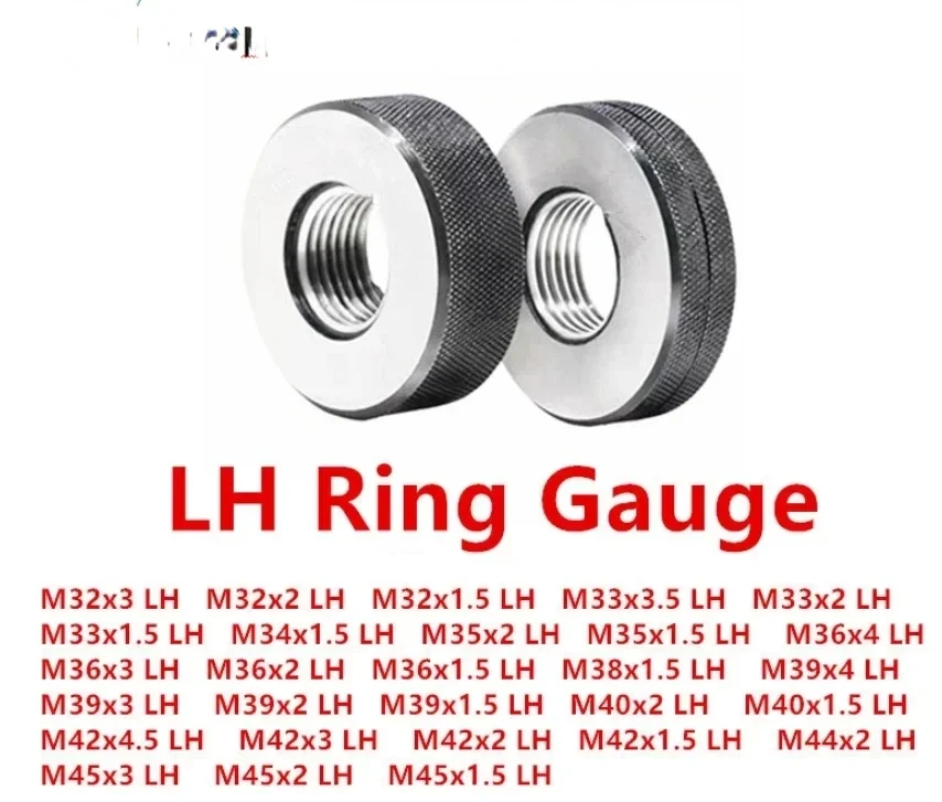 

M42 M45 6G LH Metric Ring Gauge GO And NO GO Left Hand Thread Gage Support Customized