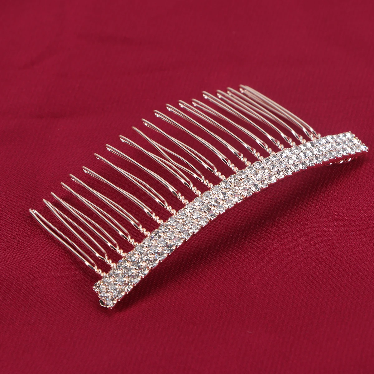 

Rhinestone Hair Comb Styling Accessories for Women Party Bride Side Bang Insert Combs Headdress Elegant Hairstyle Glossy