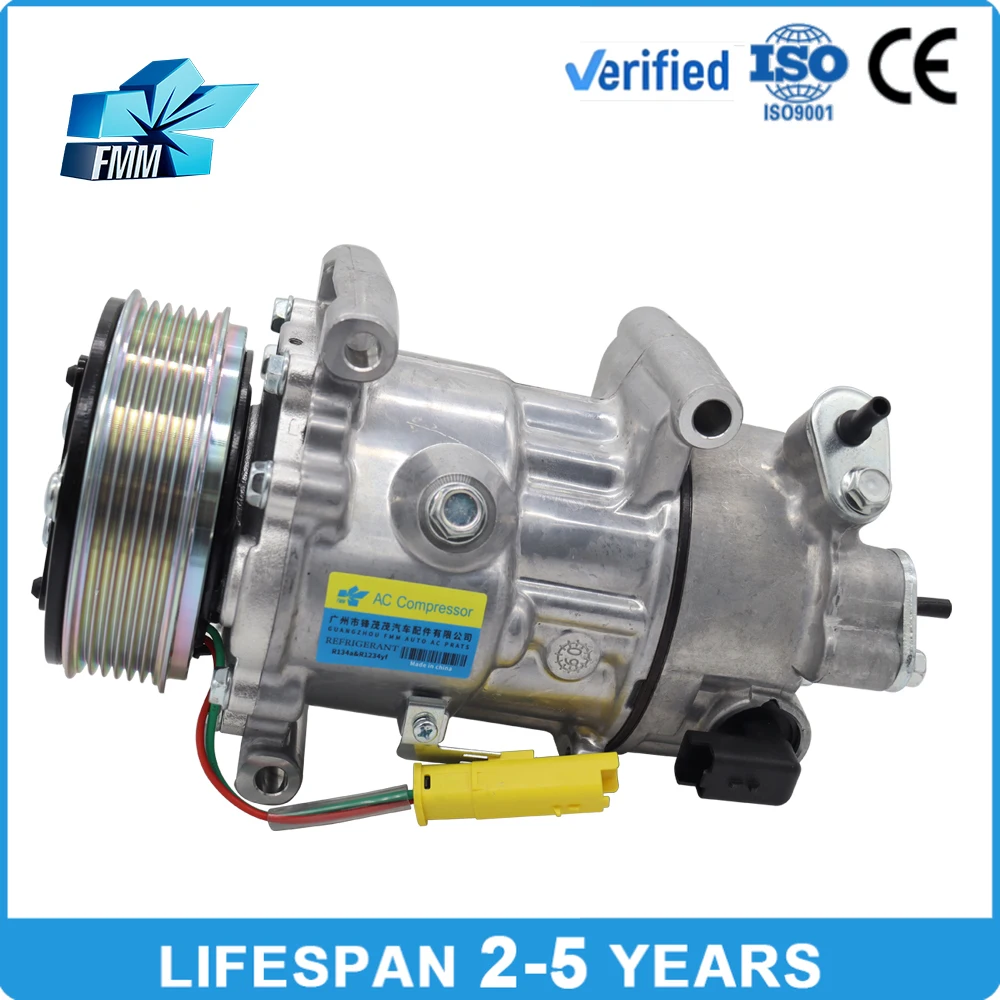 

12v SD6C12 Ac Compressor for Citroen C5 PEUGEOT 508 2.0 9819714780 9825868680 1618094580
