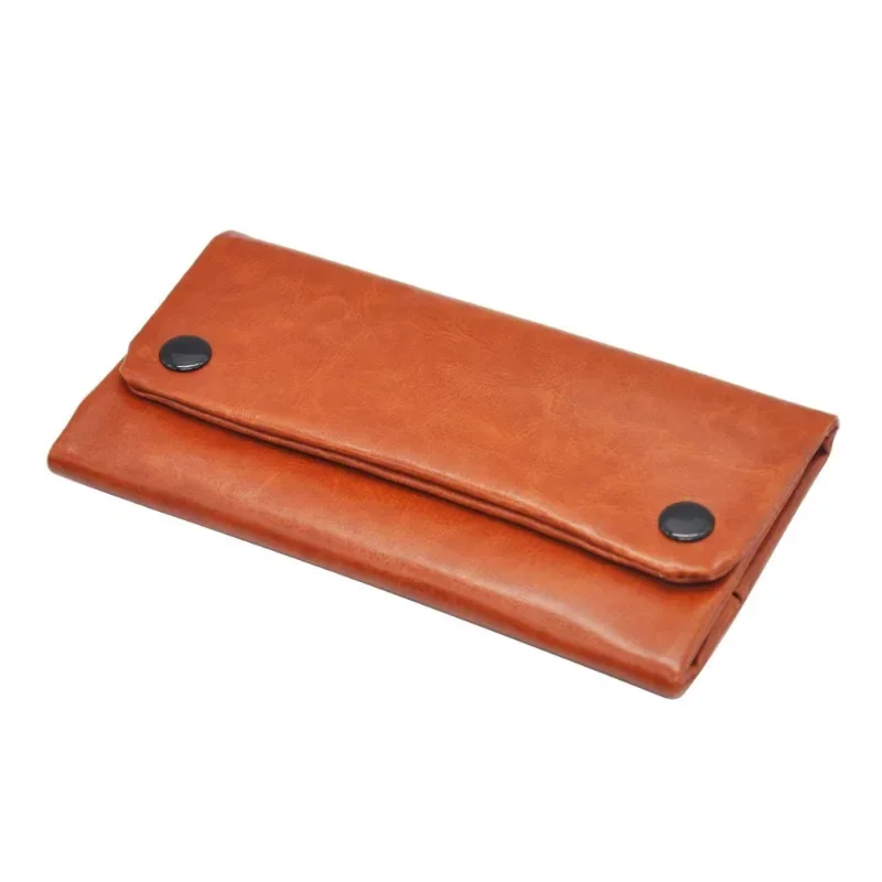 PU Leather Tobacco Bag Folded Cigarette Case Rolling Pipe Pouch Wallet Tip Paper Holder Smoking Purse Smoker Gift Men Gadgets