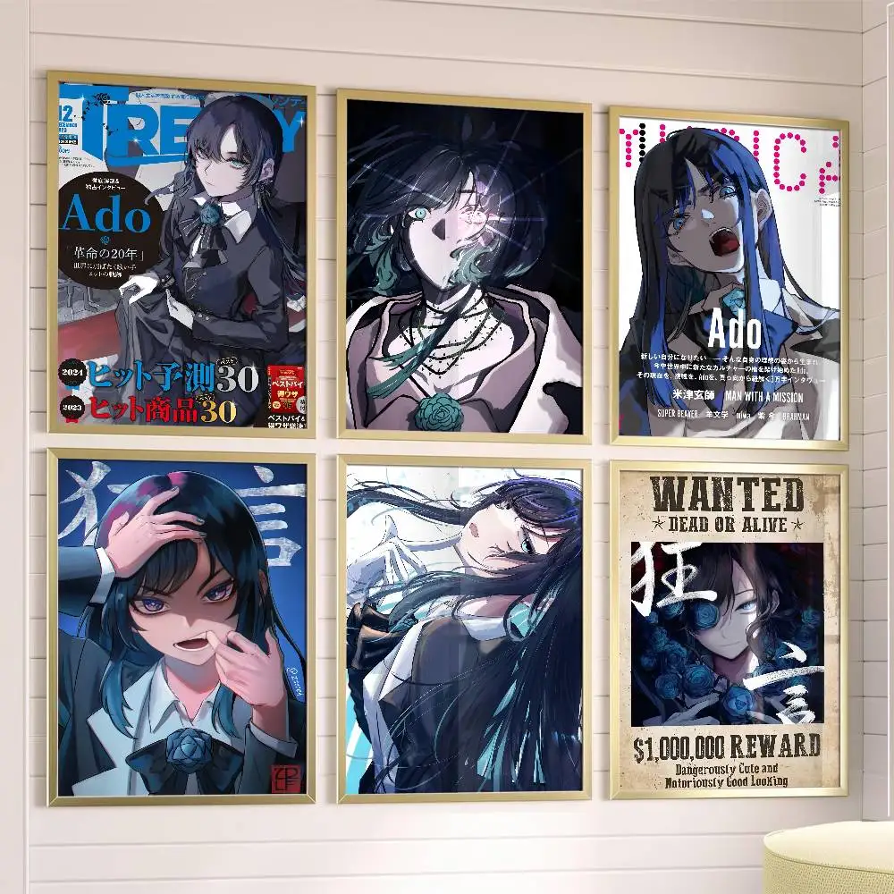 

ADOS Anime Girl Poster Posters,waterproof Paper Stickers,coffee Shops,bar Living Rooms