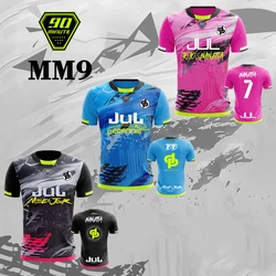 90 Minutes Series MM9 JUL Football Shirt Men's Summer Outdoor Sports Quick-drying Jersey Fitness Training O-neck T-shirt