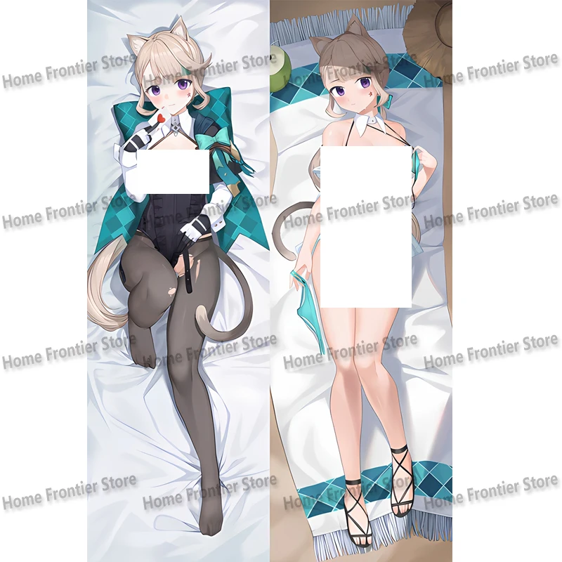 

New Pattern Genshin Impact Sexy Lynette Hugging Body Pillowcase Anime Cosplay Dakimakura Pillows Case Otaku Cushion Cover