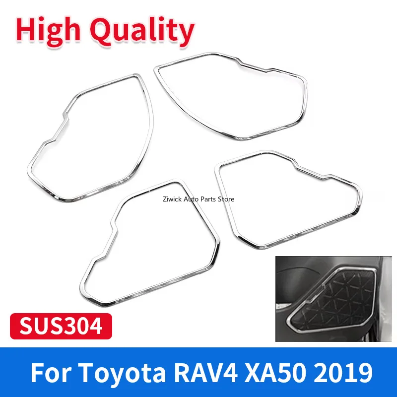 

Автомобильный гарнитур, дверной динамик, накладка для Toyota Rav4 Xa50 2019, высококачественные хромированные внутренние декоративные аксессуары из нержавеющей стали