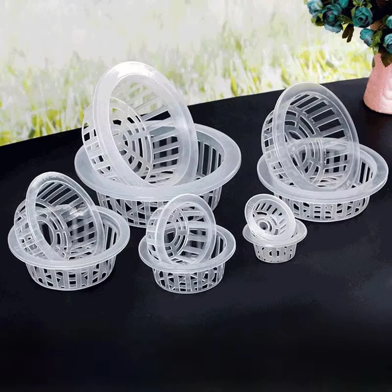 10PCS Hydroponics Planting Basket With Leak-Proof Film For Flower Pot Glass Vase Green Radish Soilless Cultivation