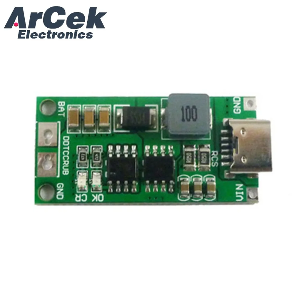 2S 1A/2A/4A 3S 1A/2A/4A 4S 1A/2A/4A Lithium-ion Battery Charger Battery Protection Board TypeC USB Boost Charging Board DC3-5V