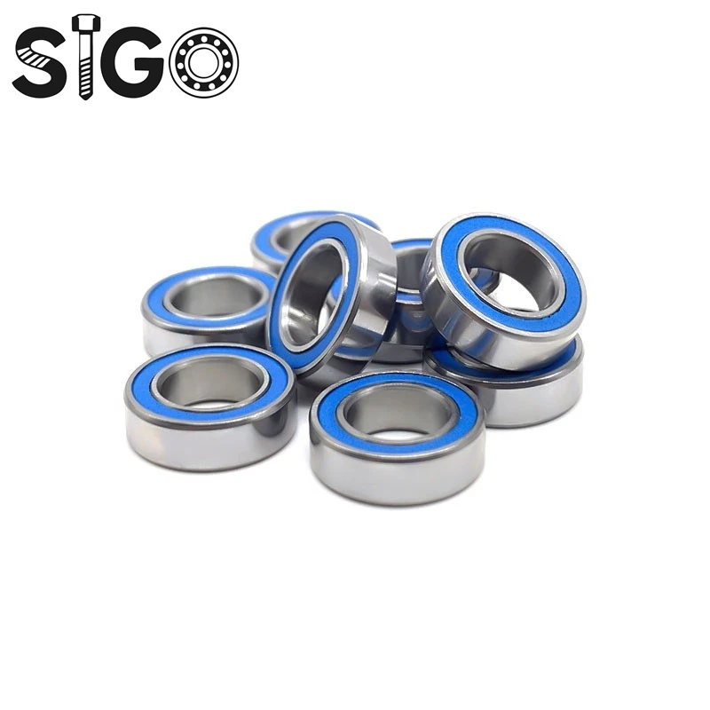 10PCS MR148RS 8X14X4 Mm Bearing ABEC-7 Miniature MR148 - 2RS RU Ball Bearings Blue Sealed For Axial SCX10 II