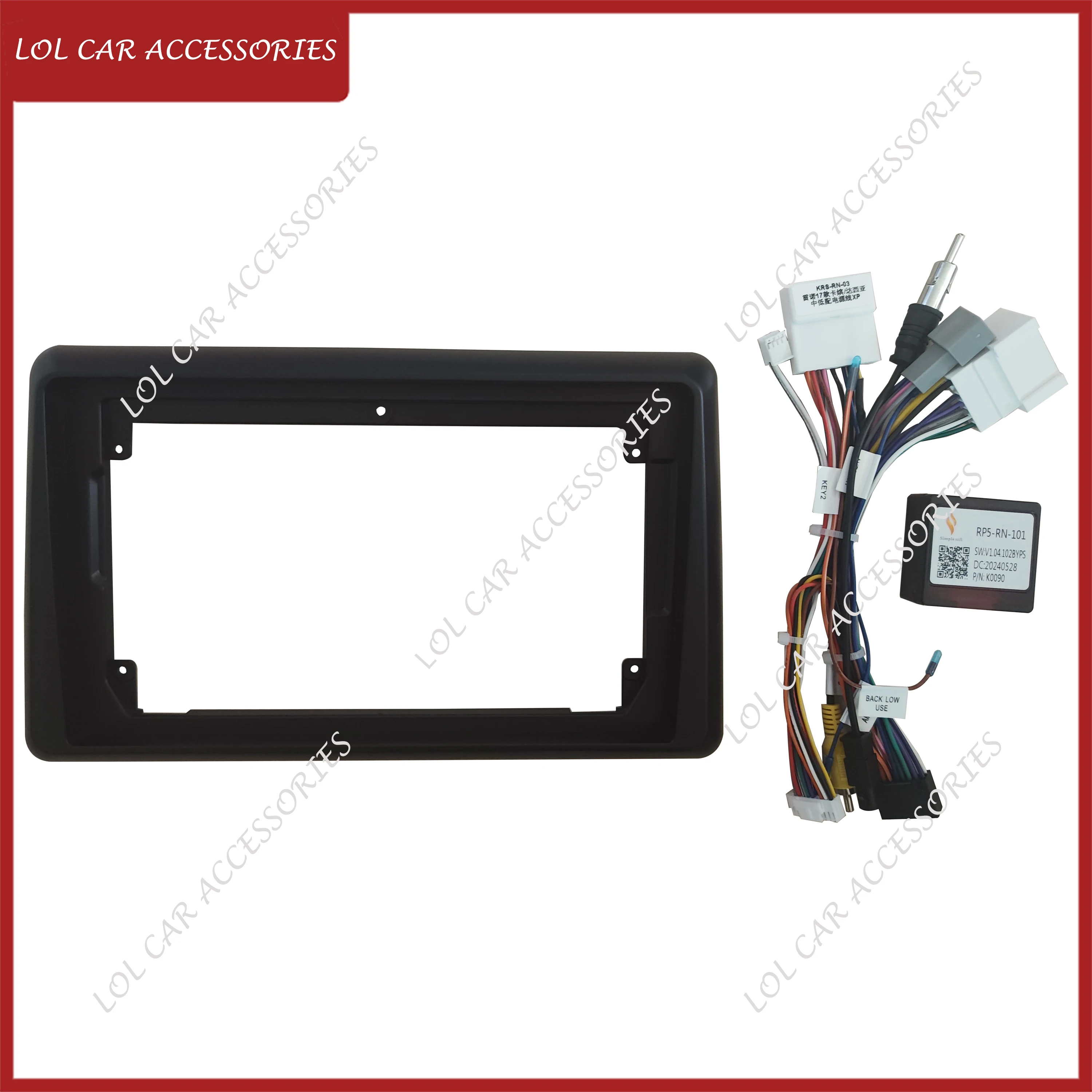 9 Inch For Renault Express 2021 Car Radio GPS MP5 Android Stereo Player 2 Din Head Unit Panel Fascias Dash Frame Install
