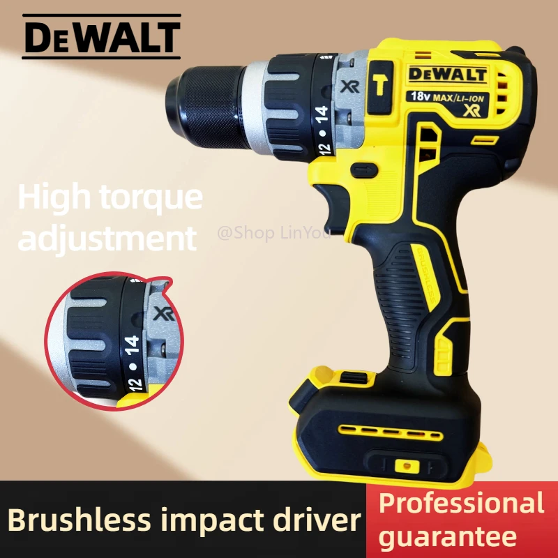 Dewalt dcd796 sem fio sem escova furadeira de impacto sem escova multifuncional recarregável portátil 20v bateria ferramentas elétricas