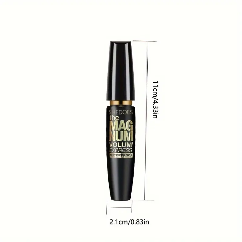Mascara nero 4D per ciglia spesse e lunghe voluminose Mascara in fibra impermeabile con effetto arricciatura allungante