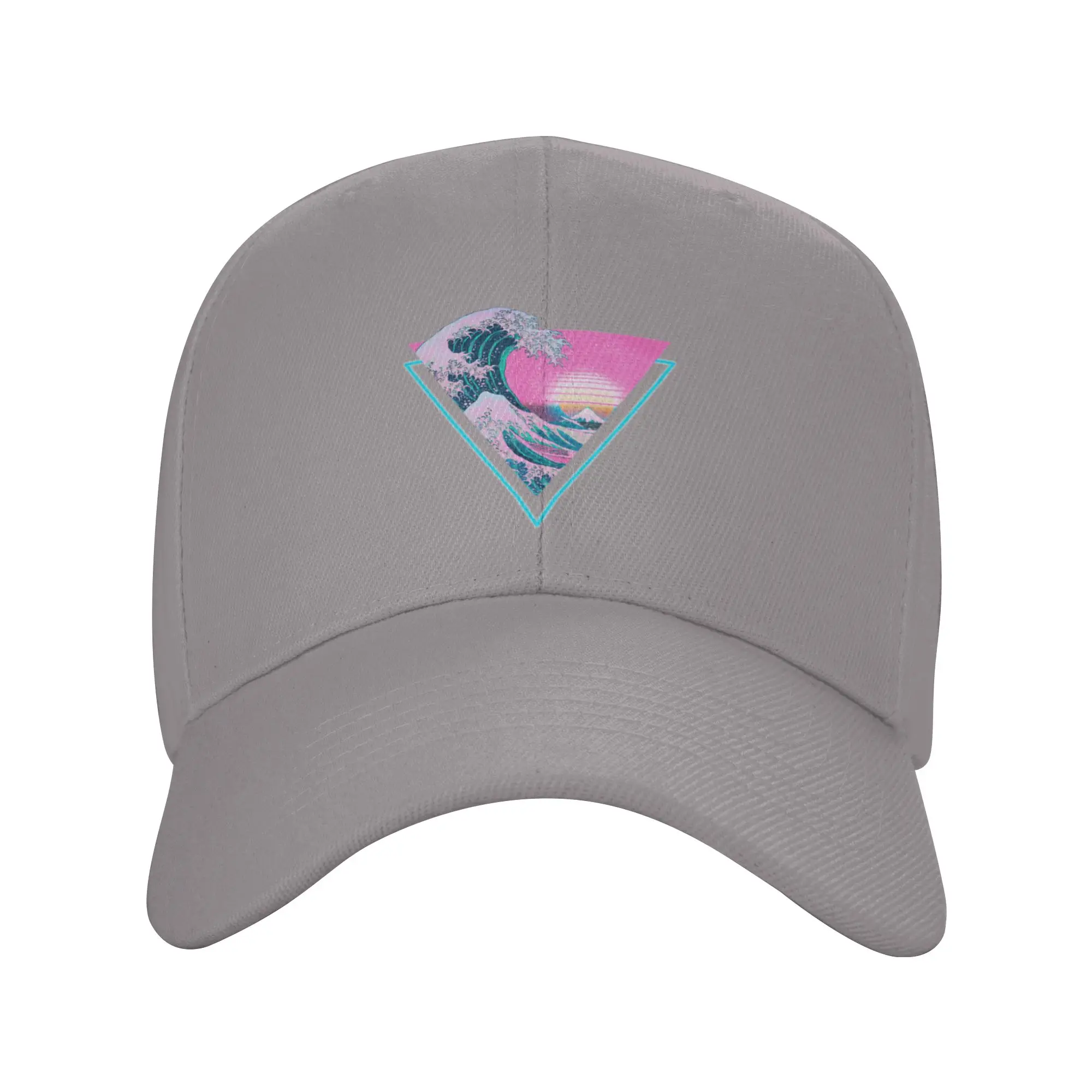 Hot Sale Vaporwave Aesthetic Great Wave Retro Triangle Baseball Cap  Fashion Sun Visor Hat  Picnic Sun Visor Hat