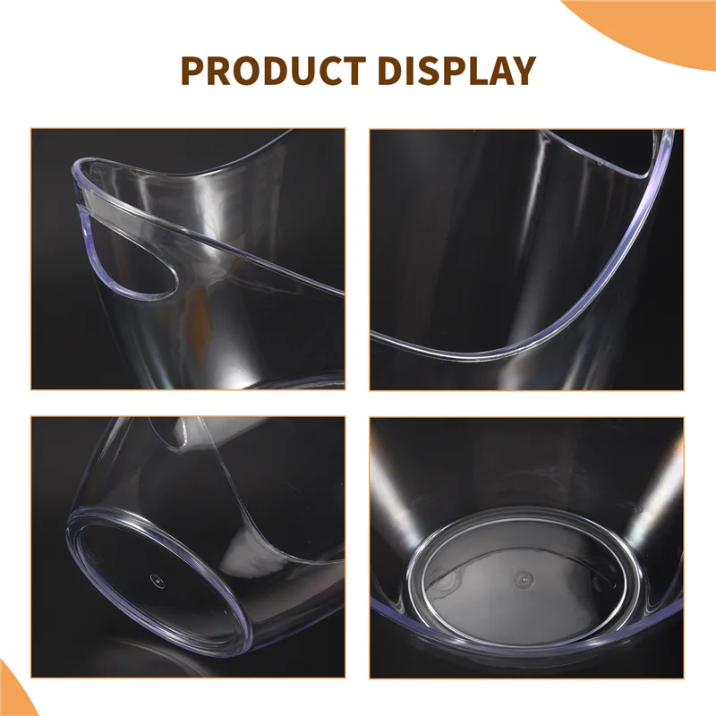 

L55A-Прозрачное ведро для льда, акриловое ведро для шампанского, красного вина