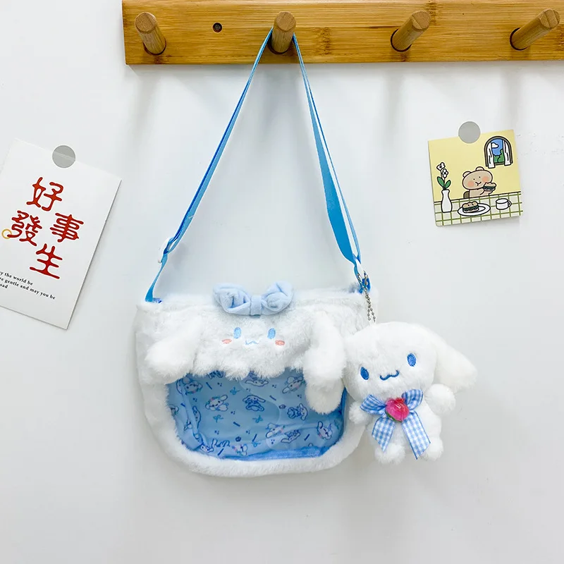 Sanrio New Cinnamoroll Babycinnamoroll Cartoon Handbag Large Capacity Lightweight Casual Shoulder Pad Cute One-Shoulder Backpack