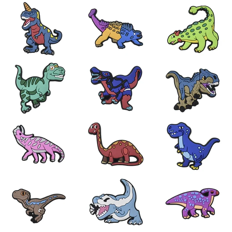 

Shoe Charms for Crocs Accessories Dinosaur Shoes Charm for Croc Decorations Pins Men Accessory Jeans Woman Clogs Clips Badges