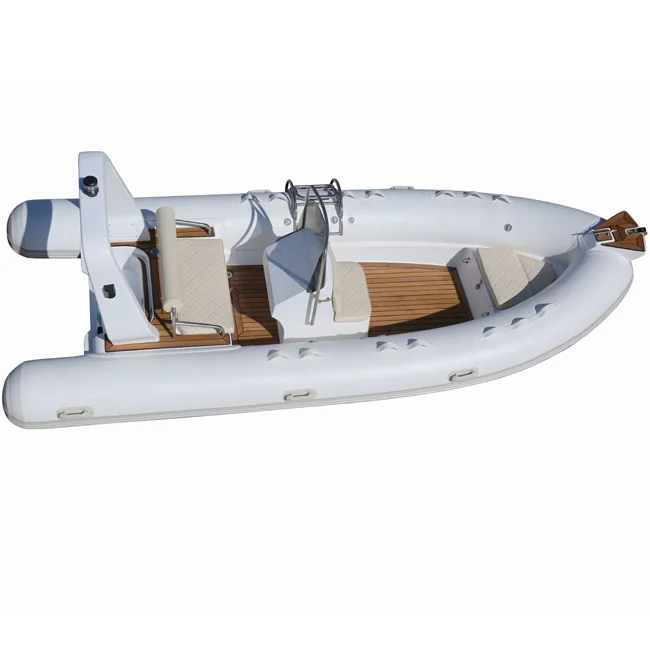 14feet 4.3meter Rigid Inflatable Boat Fiberglass Hull Orca Hypalon PVC Boat Motor Speed Boat