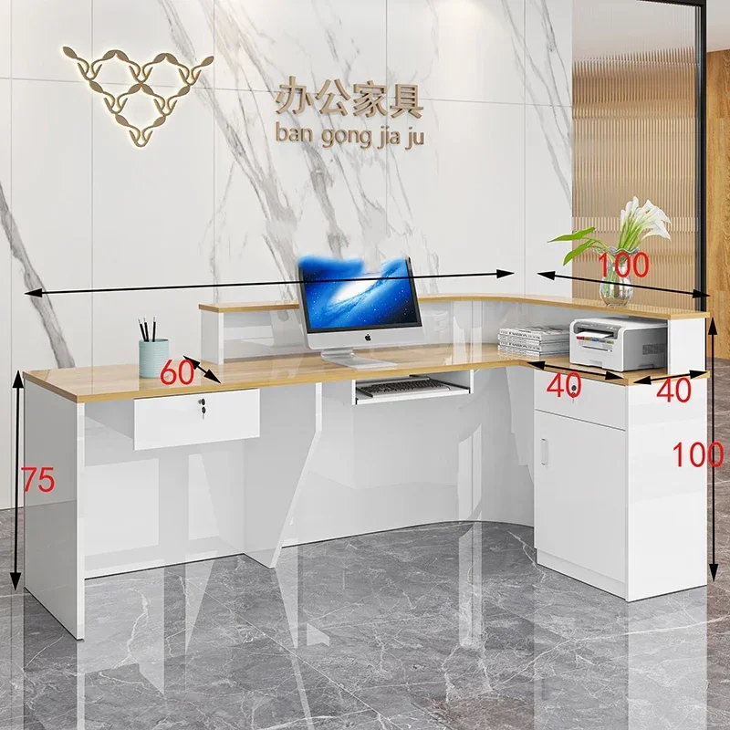 #Classic Senior Bar Counter Luxury Luxury Storage Simple Reception Desk Nordic Commercial Toonbank Winkel Commercial Furniture