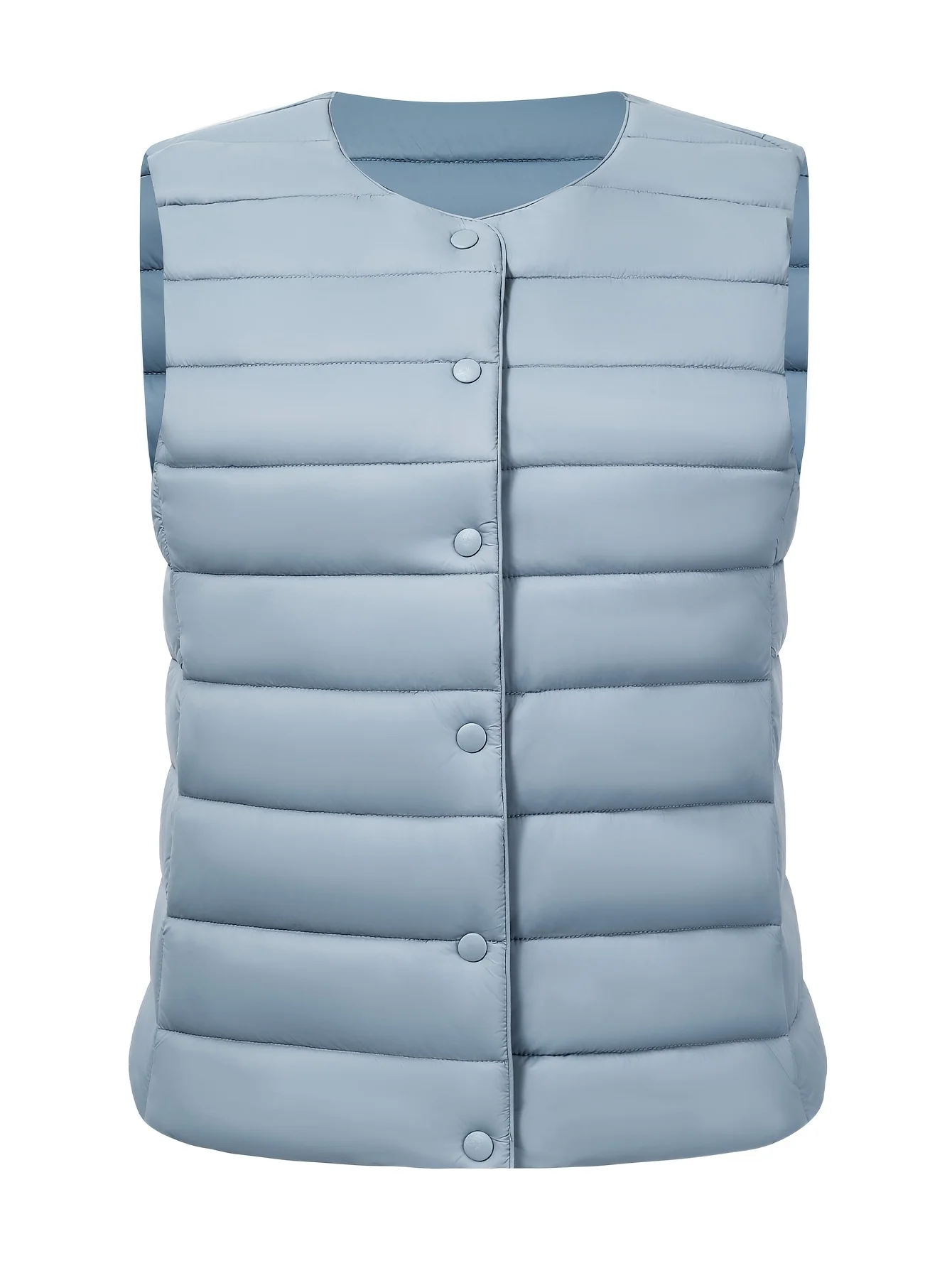 우아한 특별한 패션 가을과 겨울 단색 우아한 다운 베스트 라이트 다운 재킷