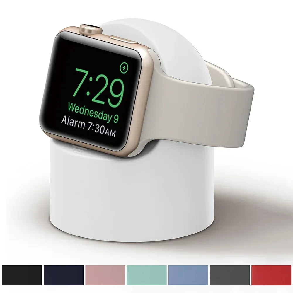 Silicone Charging Seat For Samsung Galaxy Watch 8/7/6/5 40mm 44mm Ultra 47mm Charging Stand Storage Seat Watch 8 Classic 46mm