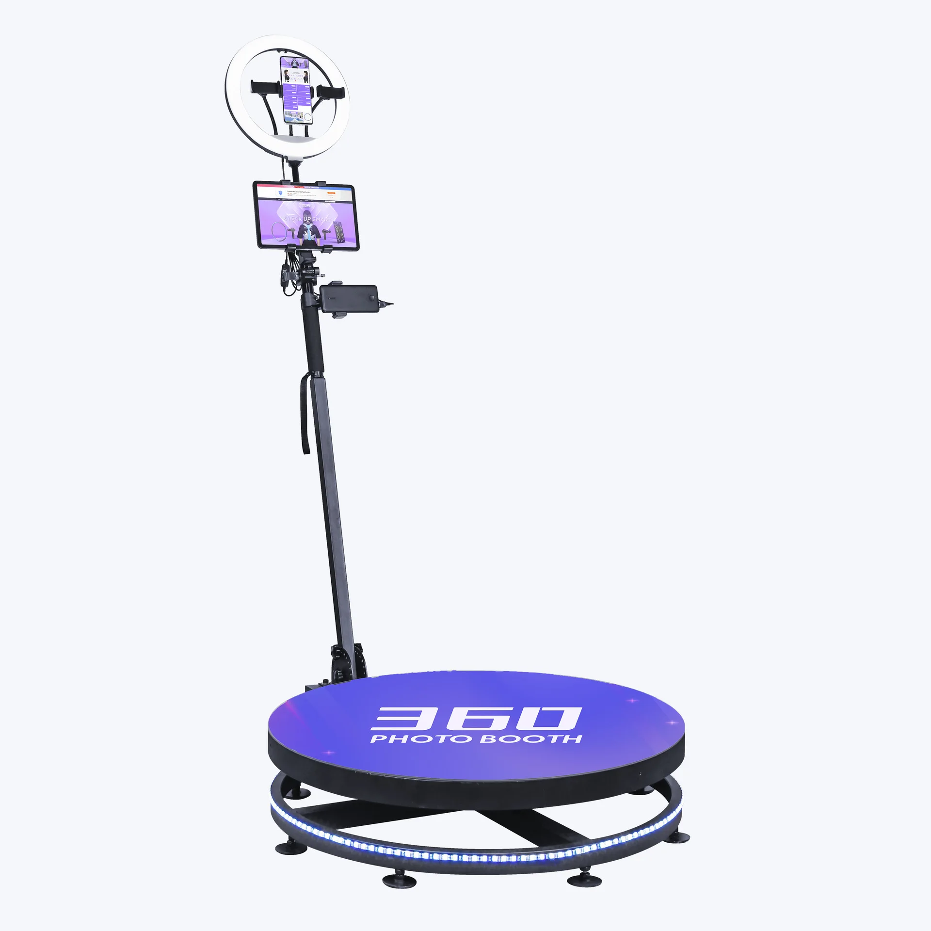 360 degree filling light machine camera selfie 360 degree video booth free accessories automatic rotation