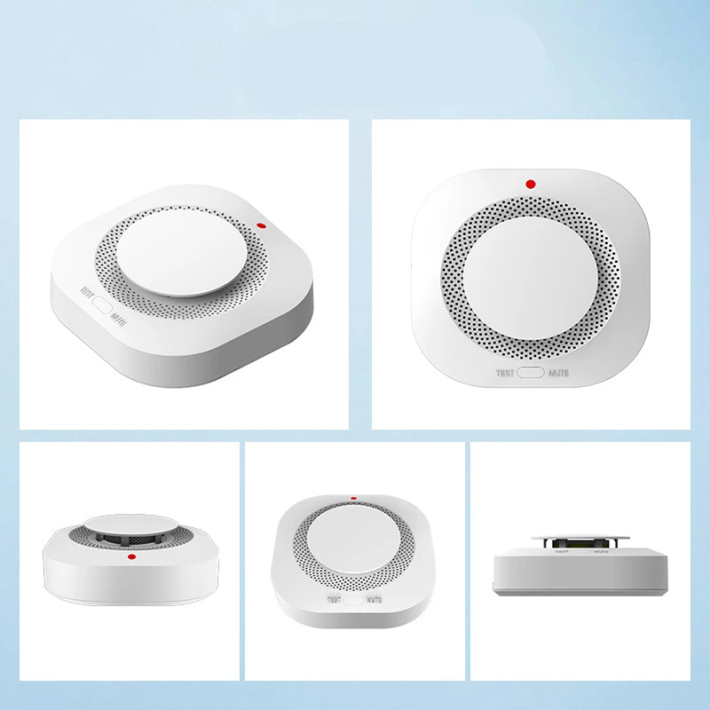 Ceiling-mounted Smoke Detector Fire Independent Accessory 433M Wireless Alarm 360° All-round Detection