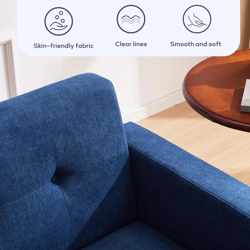 مجموعة غرفة المعيشة، مجموعات أثاث غرفة المعيشة معنقدة بأزرار، مجموعة أريكة حديثة منجدة بإطار صلب، طقم أريكة بمقعد عميق #5