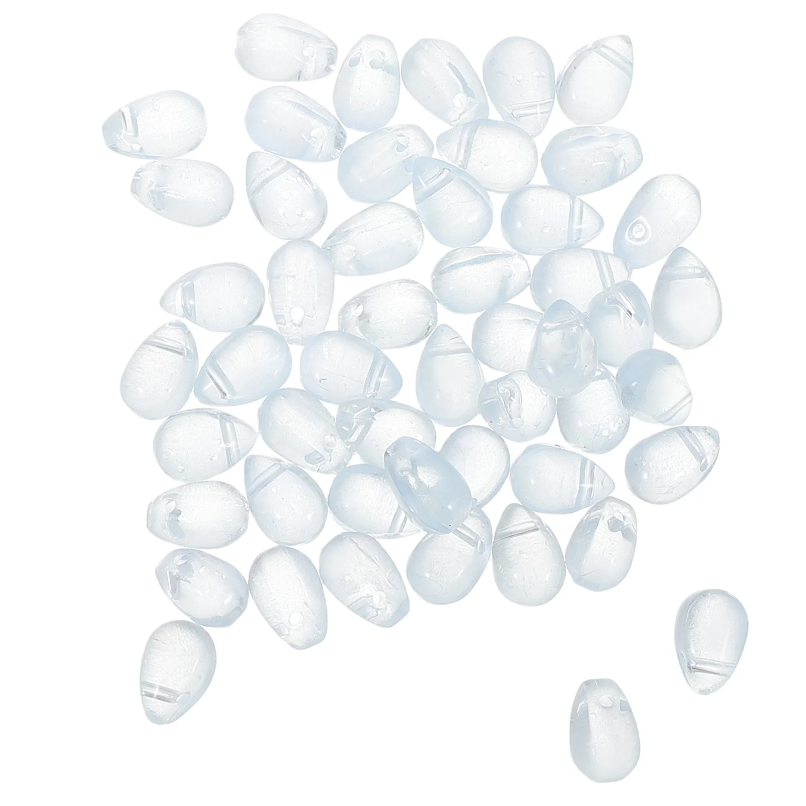 

50Pcs Delicate Teardrop Glass Beads for Sophisticated DIY Projects Necklace Bracelets Pendant Charms Jewelry Making Charm