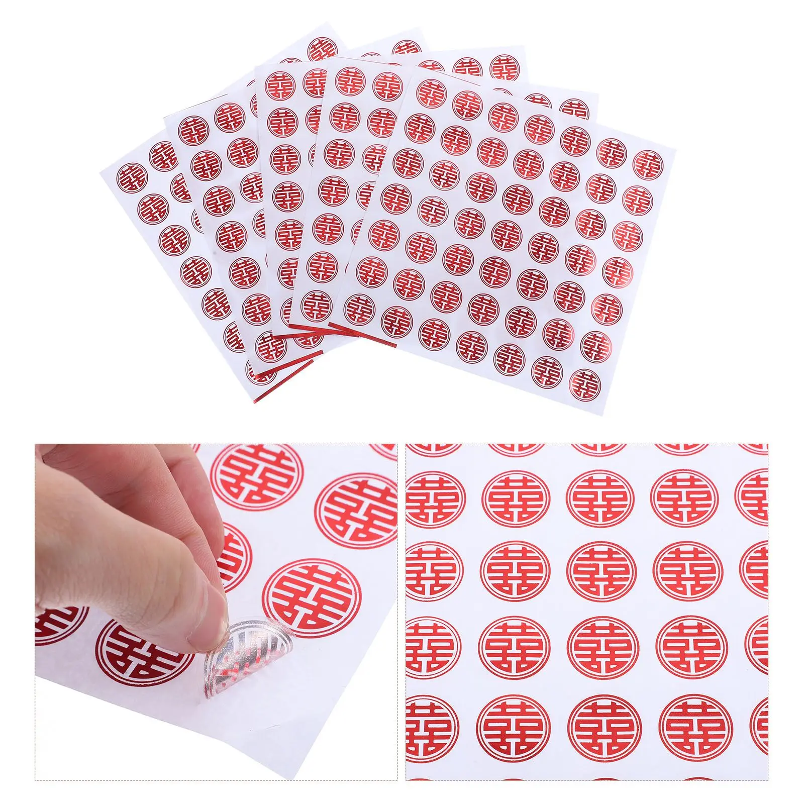 20 Blatt Hi-Wort-Aufkleber, hochwertig, selbstklebend, lebendige Hochzeit, Atmosphäre, Umschläge, Geschenkbox, Scrapbook-Taschenetiketten, Versiegelung