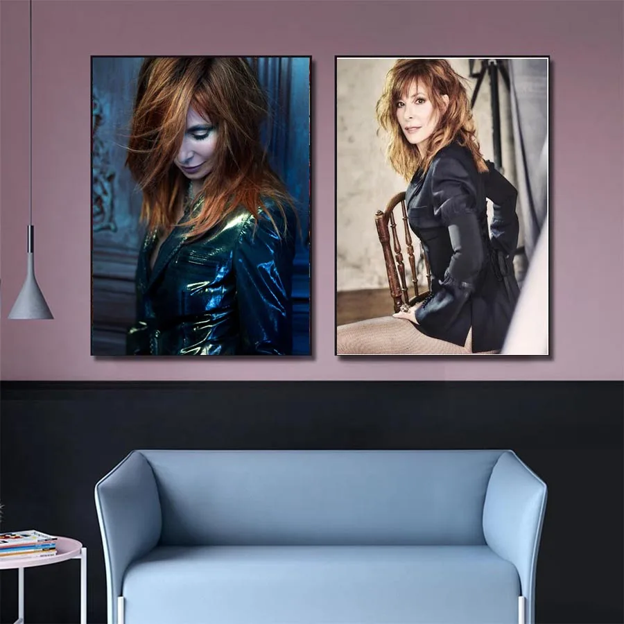 Diamond Painting Mylene Farmer Famous Singer Diamond Mosaic Women Embroidery Complete Kit Wall Stickers For Bedroom Decoration