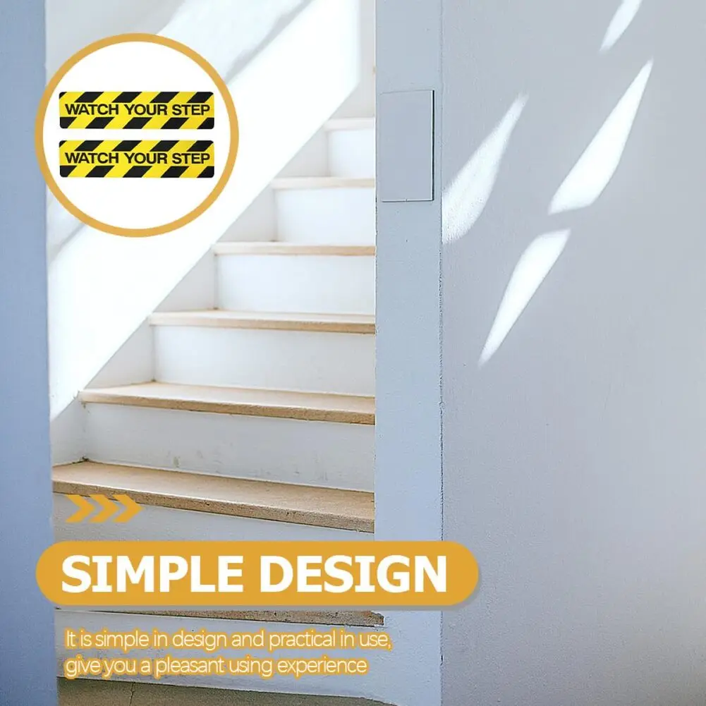 Anti Slip Floor Tape For Stairs Stickers Safety Stair Stickers Black And Yellow Stripes For Slippery Stair Edges