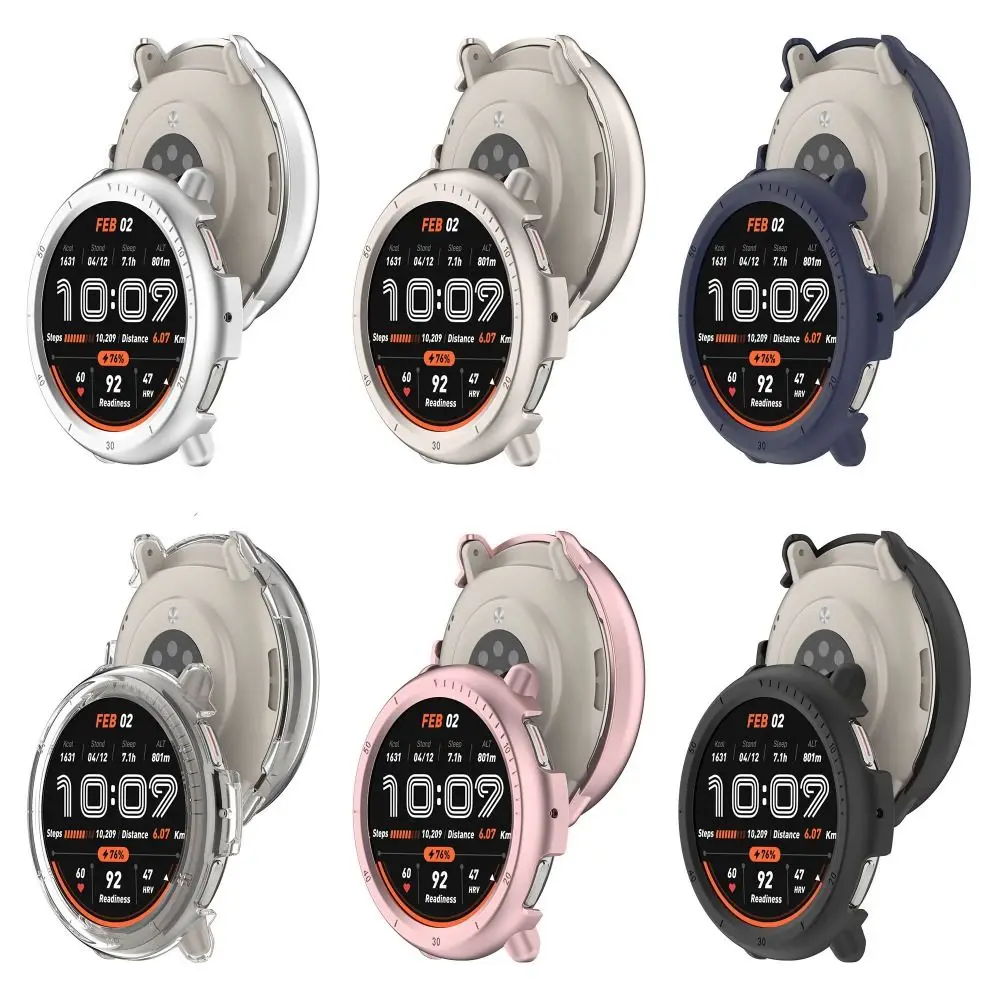 Новый полый защитный чехол для ПК, бампер с защитой от царапин, чехол для часов с жестким краем для Amazfit Active 2, аксессуары для умных часов