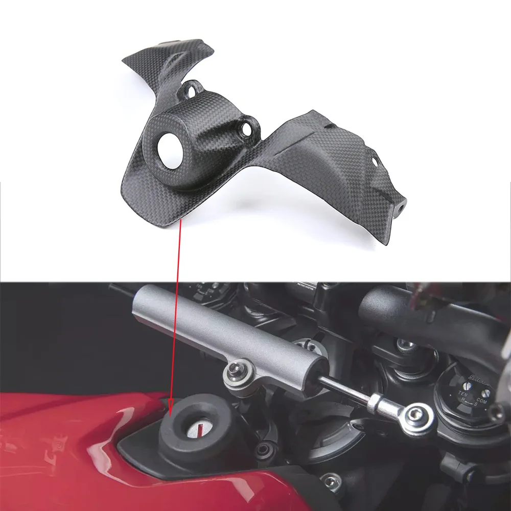 

For Ducati Streetfighter V2 2021 2022 2023 2024 3K Full Carbon Fiber Key Ignition Cover Motorcycle Accessories Fairing Kit Parts