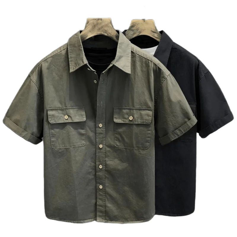 

Мужские летние повседневные футболки Ins Sle, тонкие, корейского стиля, однотонные, рабочие, трендовые