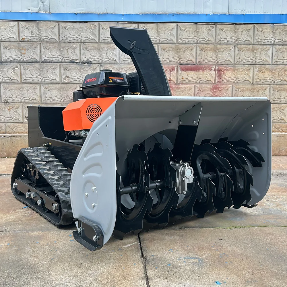 Remote Control Snowplow Multi-Purpose Snow Blower Robot Snow Blower Rubber Track Snowplow Removal Equipment