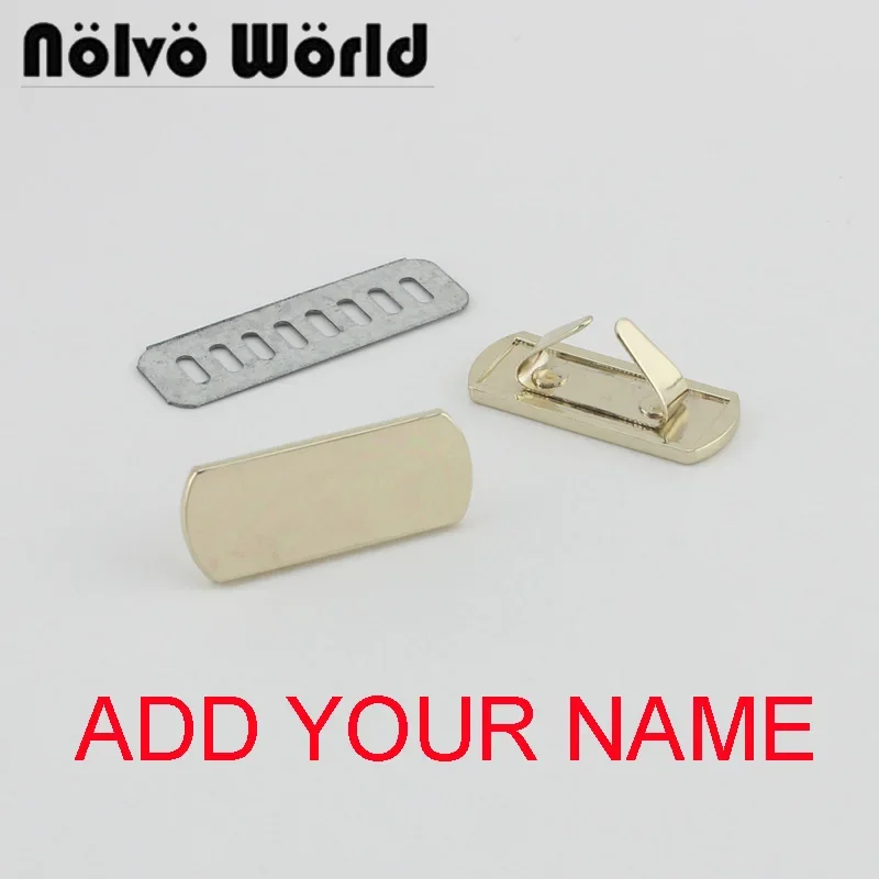 5-20-100 pieces,36*14mm light gold handbag rectangle metal purse label tags,bags purse metal labels,add YOUR LOGO