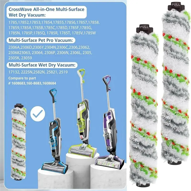 BOFO Vacuum Brush Rolls 1868 Multi-Surface Hepa Filter For Bissell Crosswave 2306A 1785A 3888A Vacuum Cleaner