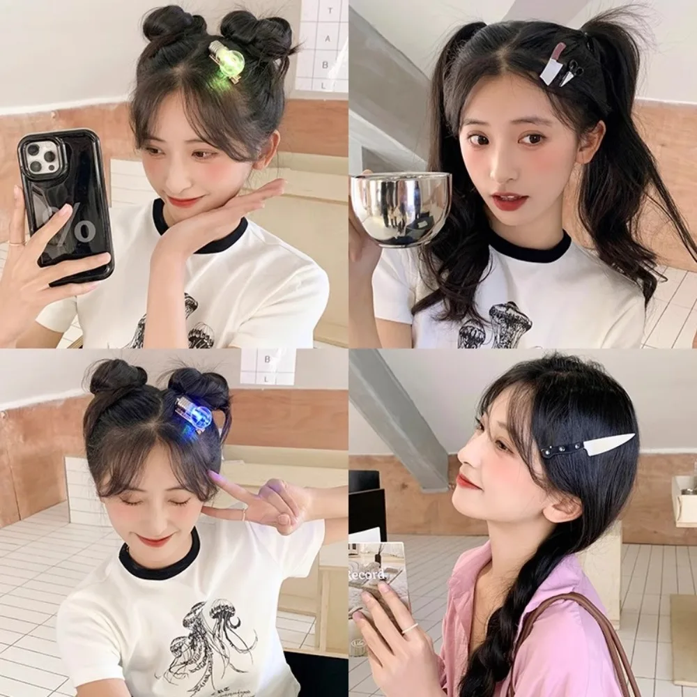 

New Creative Weird Knife Hair Clips for Women Funny Hairpins Girls Hairclip Punk Barrette Hairpins Headwear Hair Y2k Accessories