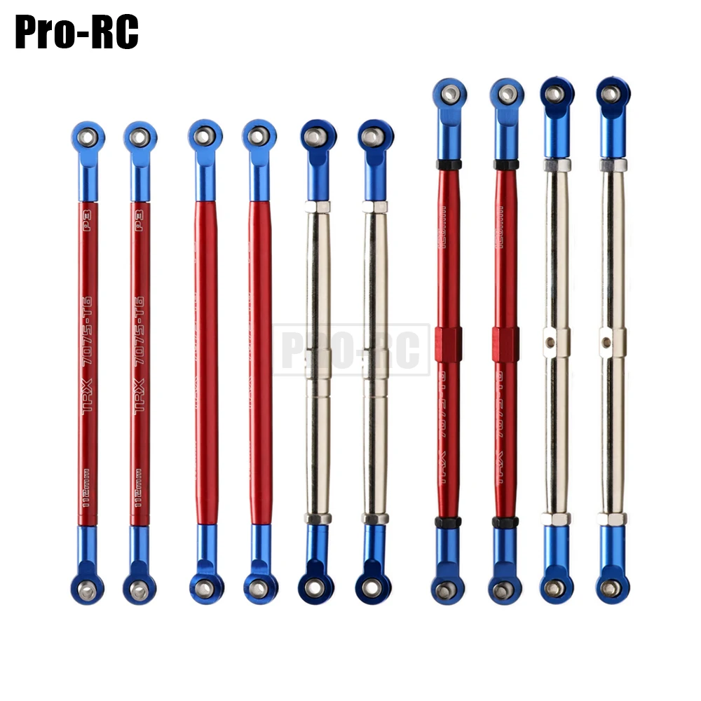 2Pcs or 8Pcs Alloy / Steel Adustable Push Rod / Toe Links #8618 for RC Car 1/10 TRAXXAS REVO 53097 Summit 56076 REVO 2.0 86086